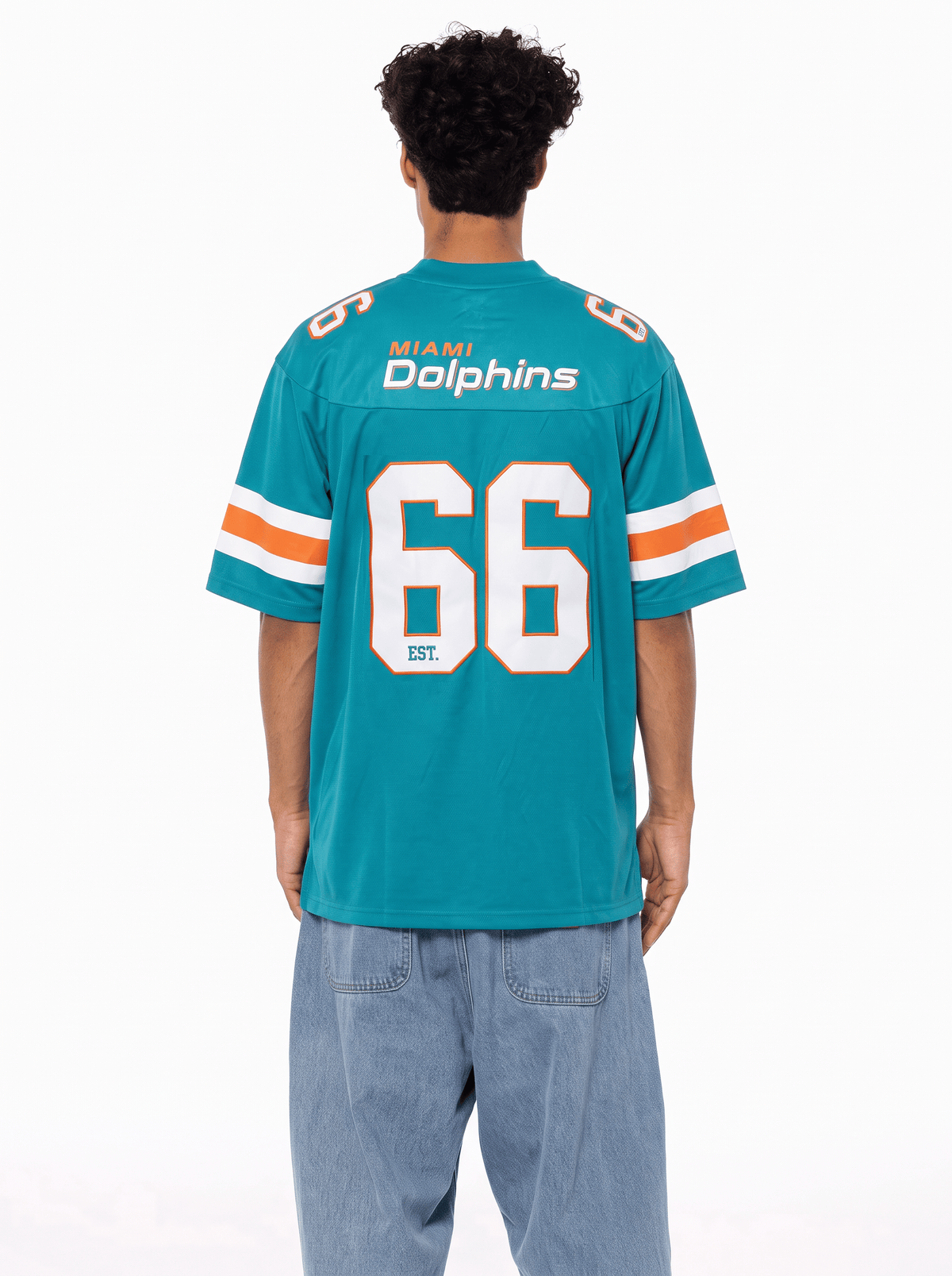 Majestic Athletic Jerseys Miami Dolphins NFL Team Foundation Mesh Jersey - Aqua