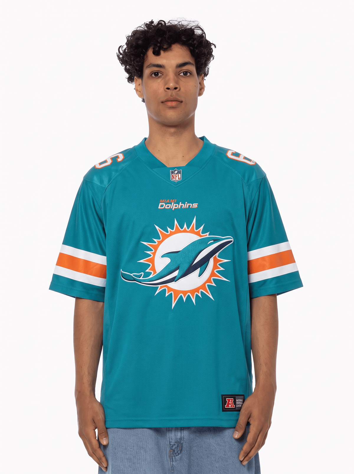Majestic Athletic Jerseys Miami Dolphins NFL Team Foundation Mesh Jersey - Aqua