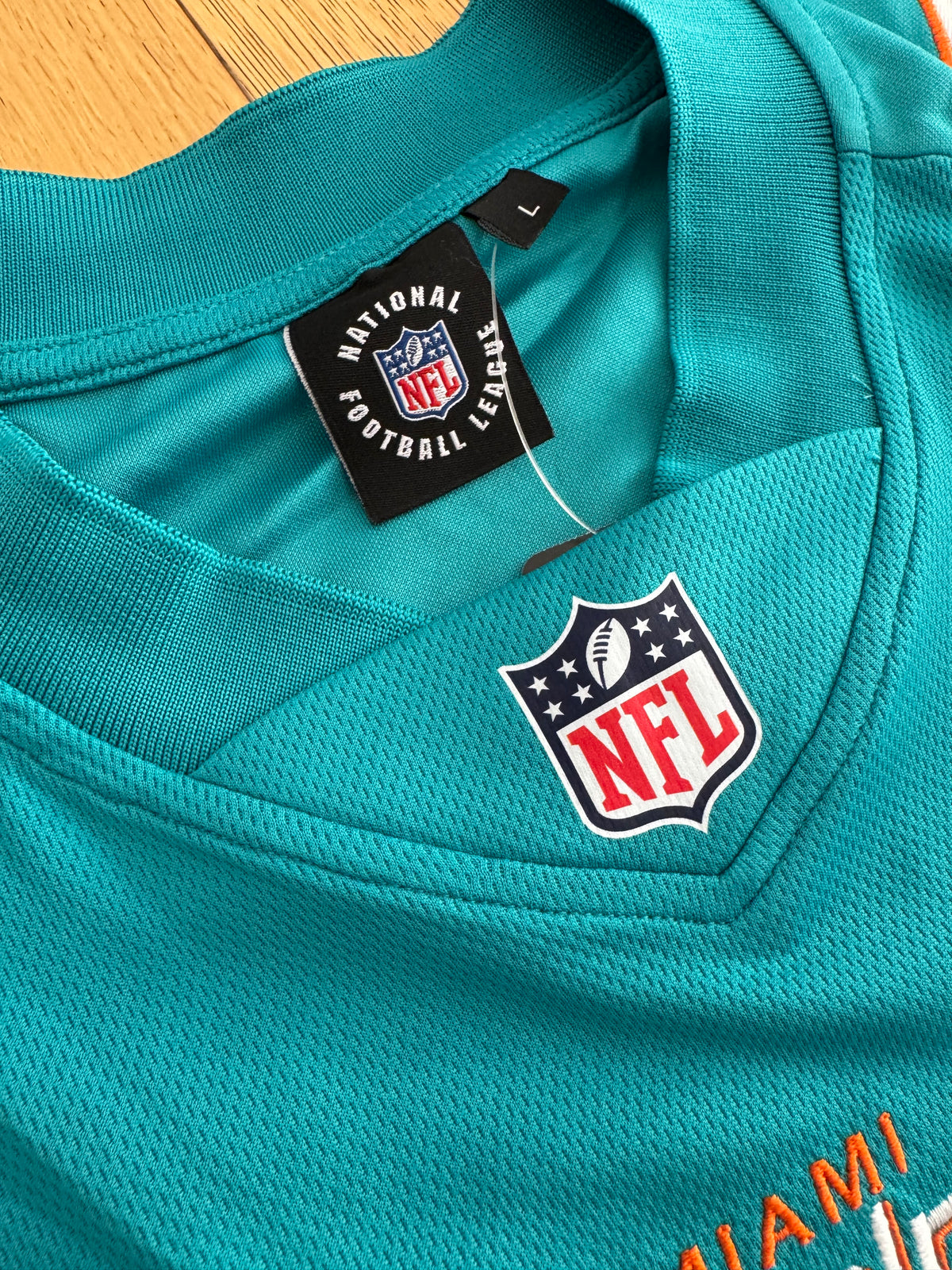 Majestic Athletic Jerseys Miami Dolphins NFL Team Foundation Mesh Jersey - Aqua