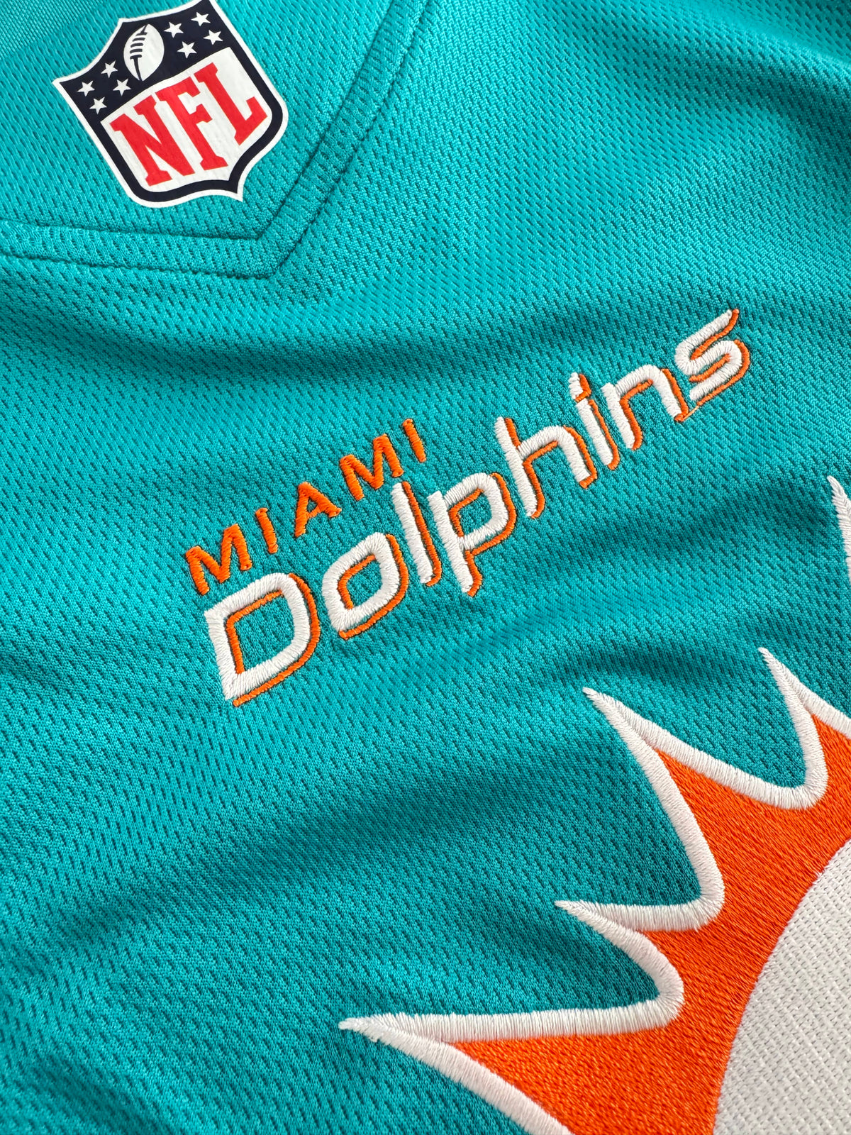 Majestic Athletic Jerseys Miami Dolphins NFL Team Foundation Mesh Jersey - Aqua