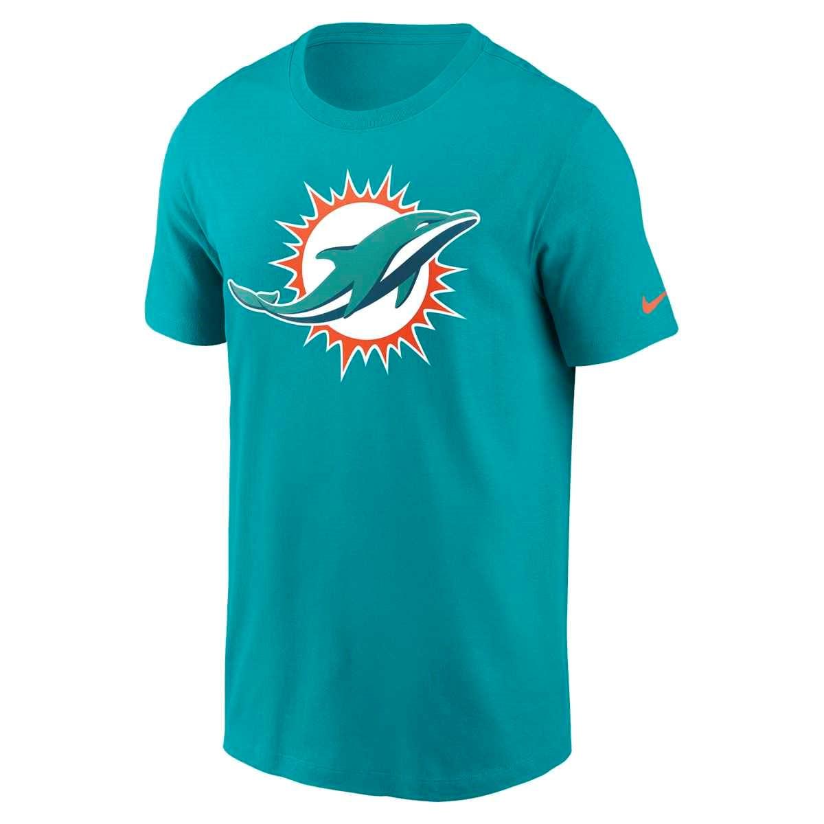Nike T-Shirts Miami Dolphins Nike NFL Logo Essential T-Shirt - Aqua