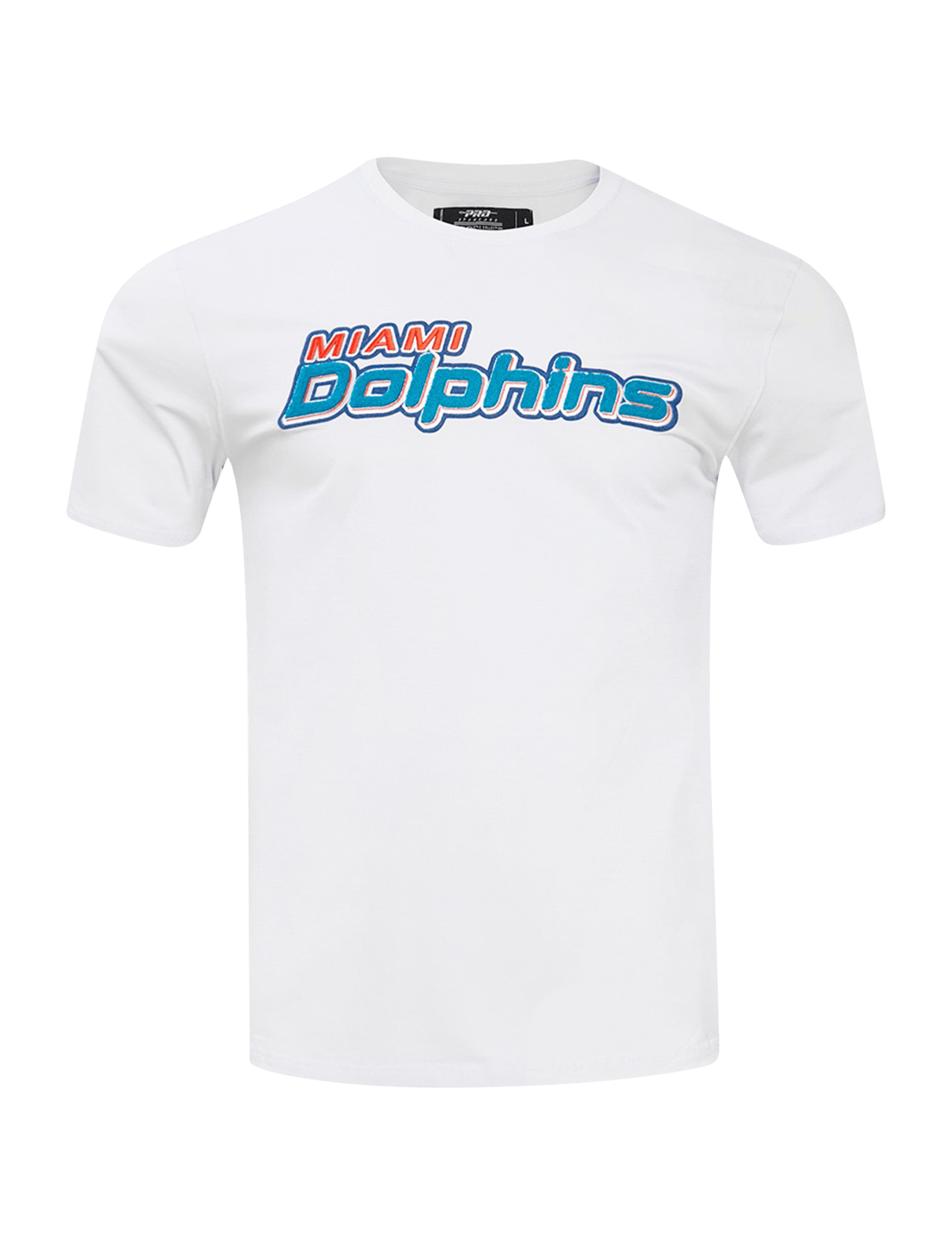 Pro Standard T-Shirts Miami Dolphins Pro Standard NFL Classic Chenille Flex T-Shirt - White