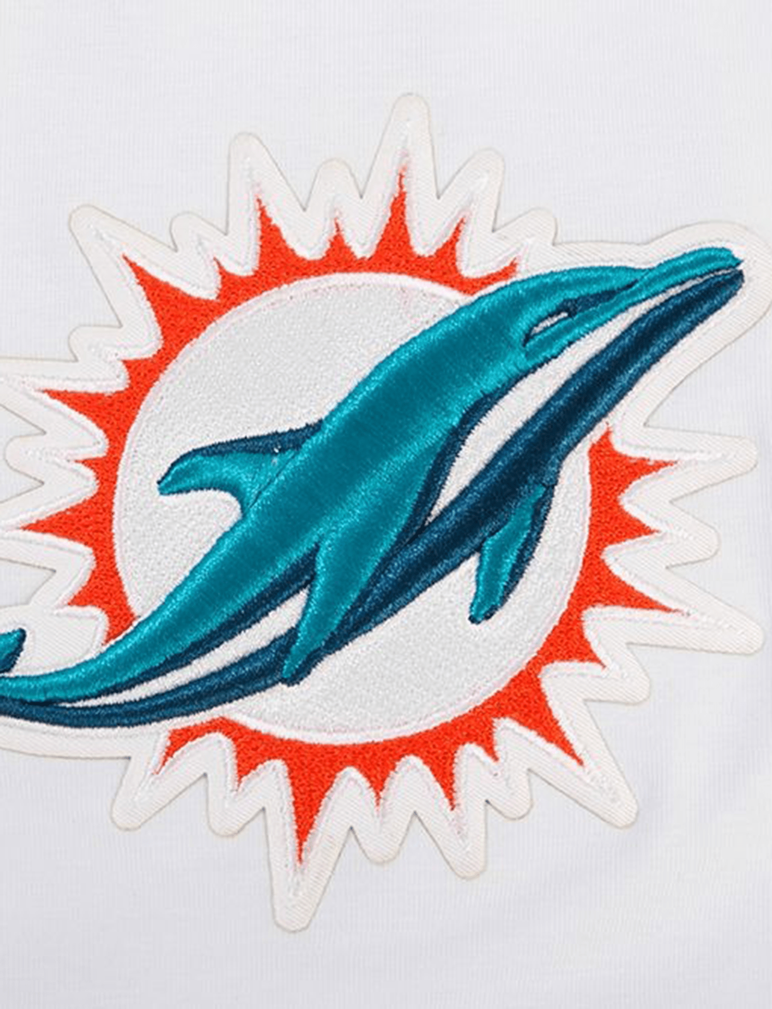 Pro Standard T-Shirts Miami Dolphins Pro Standard NFL Classic Chenille Flex T-Shirt - White