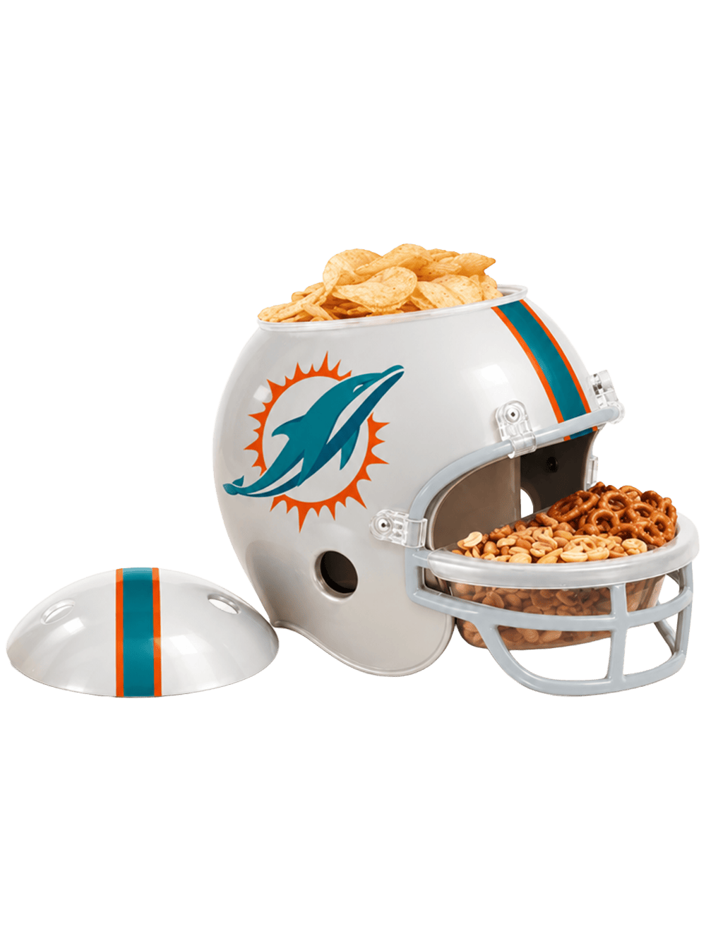 Wincraft Accessories Miami Dolphins Wincraft NFL Full Size Multi Compartment Snack Helmet