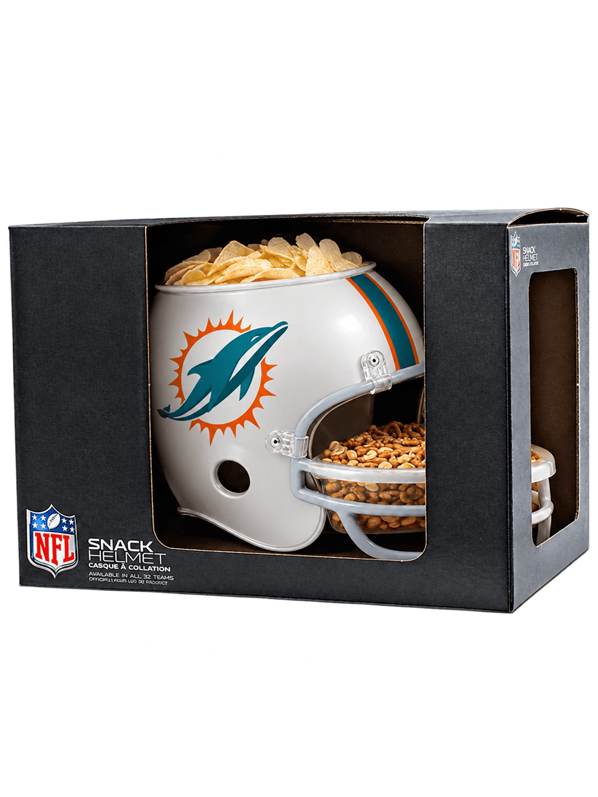 Wincraft Accessories Miami Dolphins Wincraft NFL Full Size Multi Compartment Snack Helmet