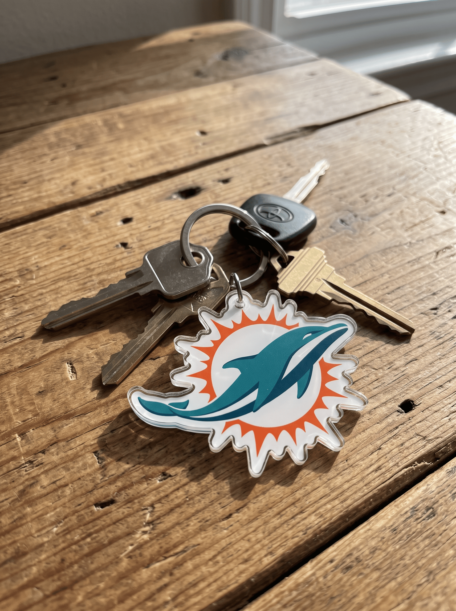 Wincraft Accessories Miami Dolphins Wincraft NFL Premium Acrylic Team Key Ring