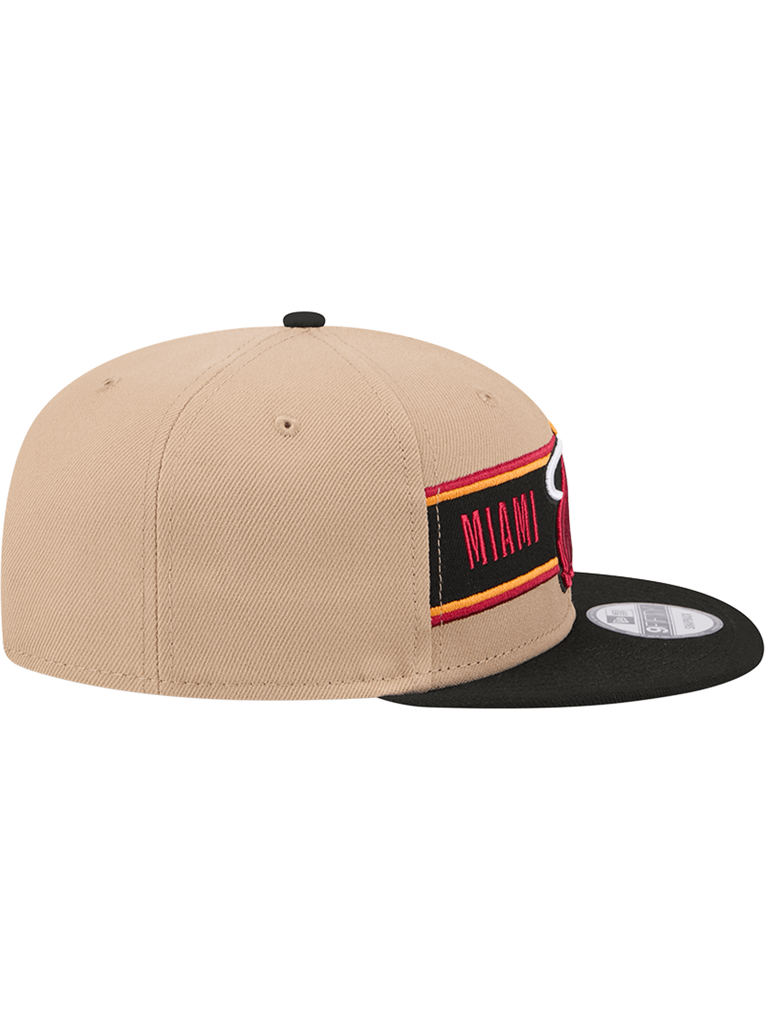 New Era Caps Miami Heat New Era NBA 24 Draft 9FIFTY Snapback Hat - Tan