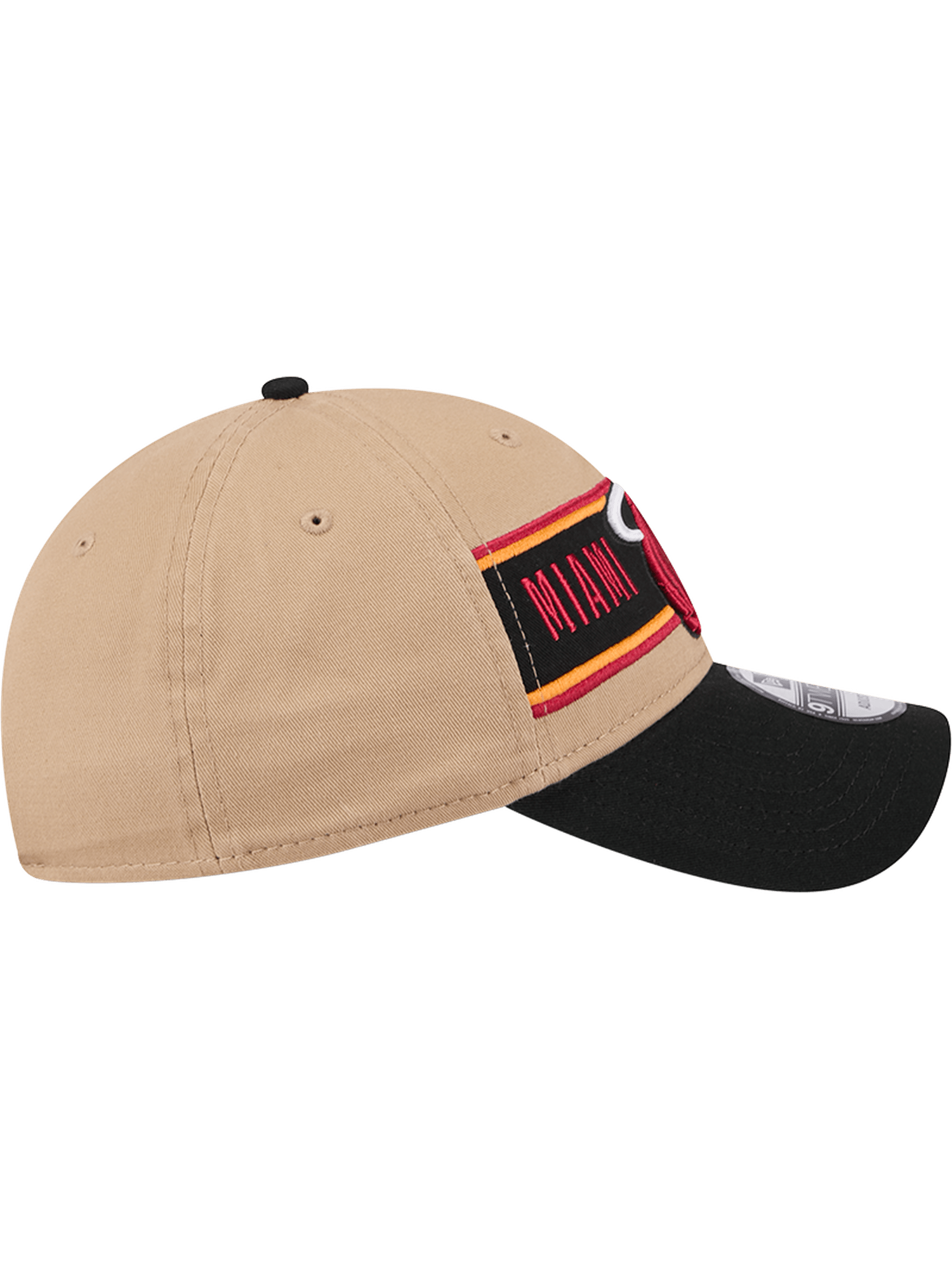 New Era Caps Miami Heat New Era NBA 24 Draft 9TWENTY Strapback Hat - Tan
