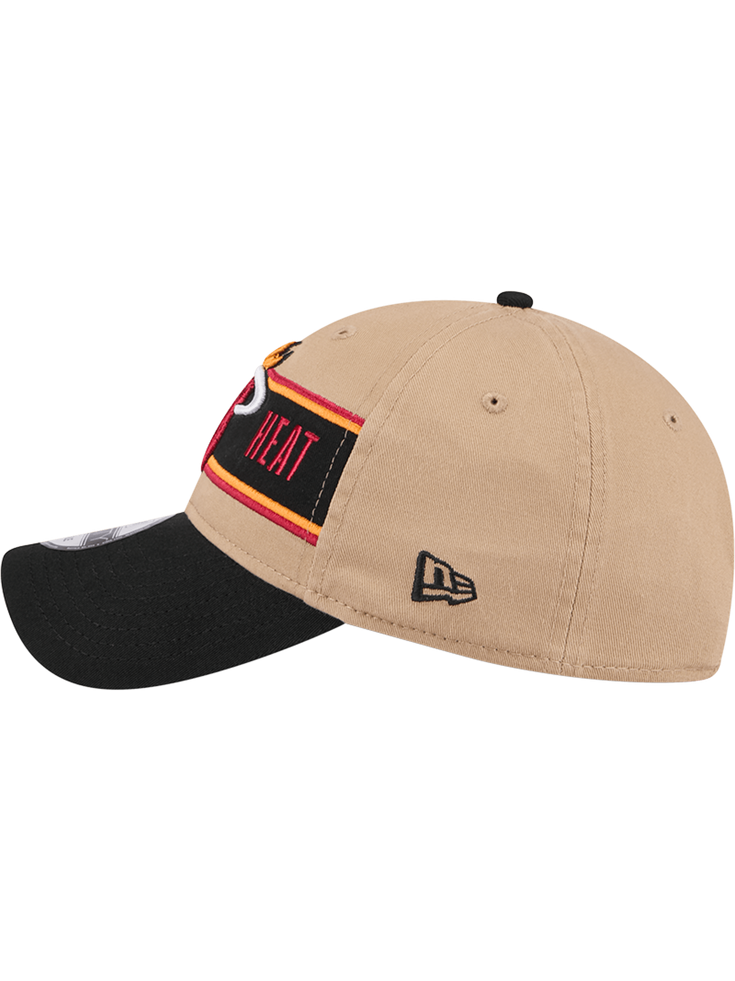 New Era Caps Miami Heat New Era NBA 24 Draft 9TWENTY Strapback Hat - Tan