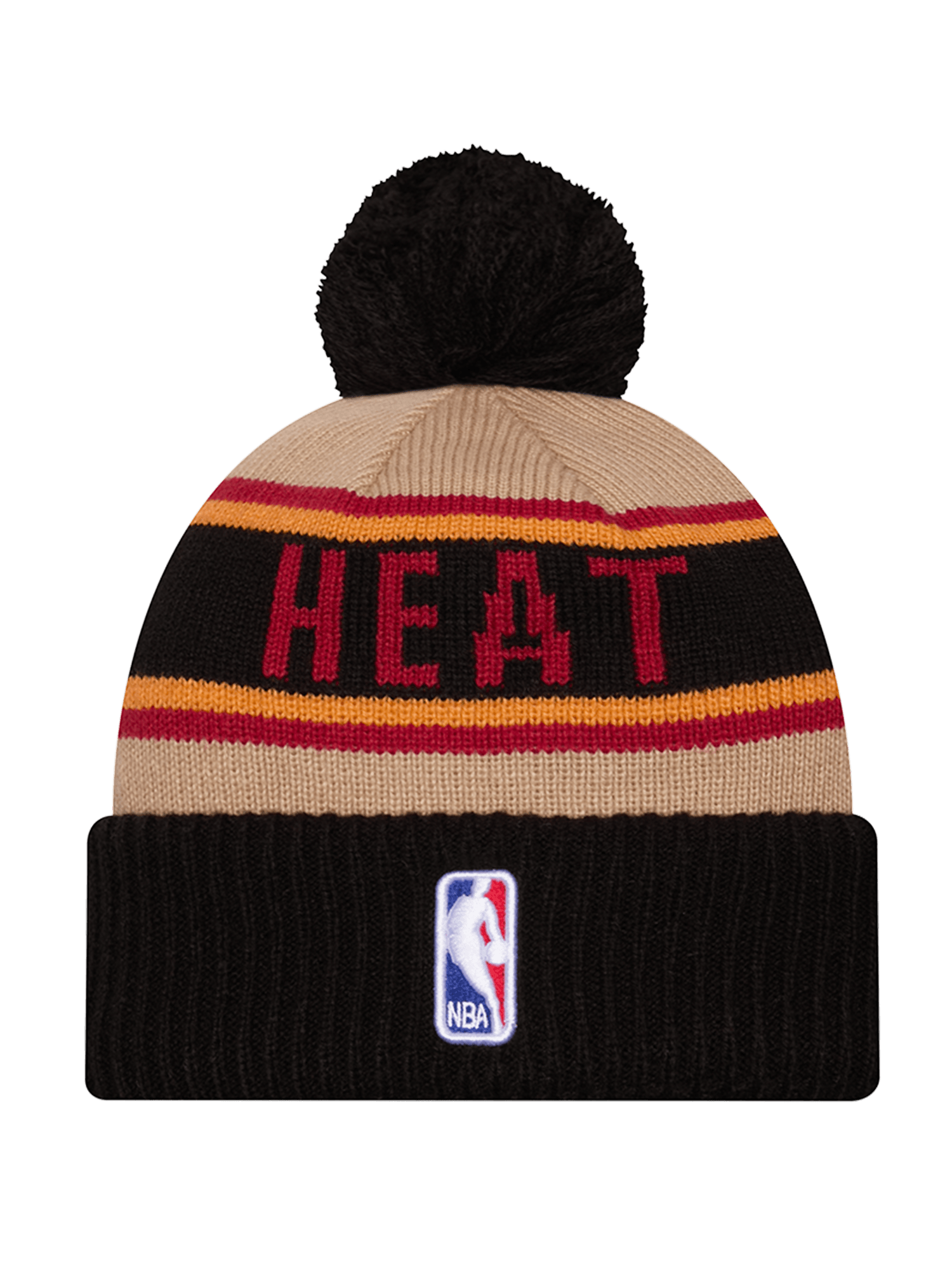 New Era Beanies Miami Heat New Era NBA 24 Draft Knit Beanie - Tan