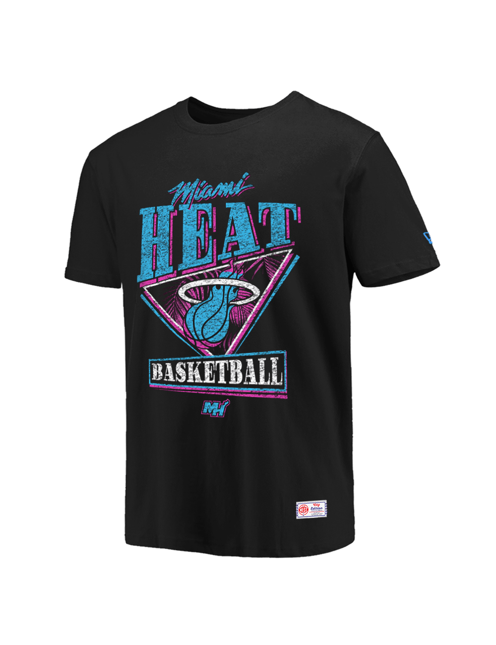 New Era T-Shirts Miami Heat New Era NBA 25-26 City Edition Distressed T-Shirt