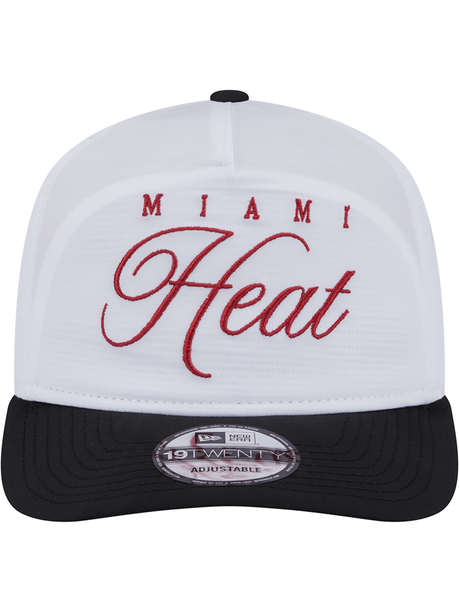 New Era Caps Miami Heat New Era NBA 25 Draft 19TWENTY A-Frame Pre-Curved Hat - White
