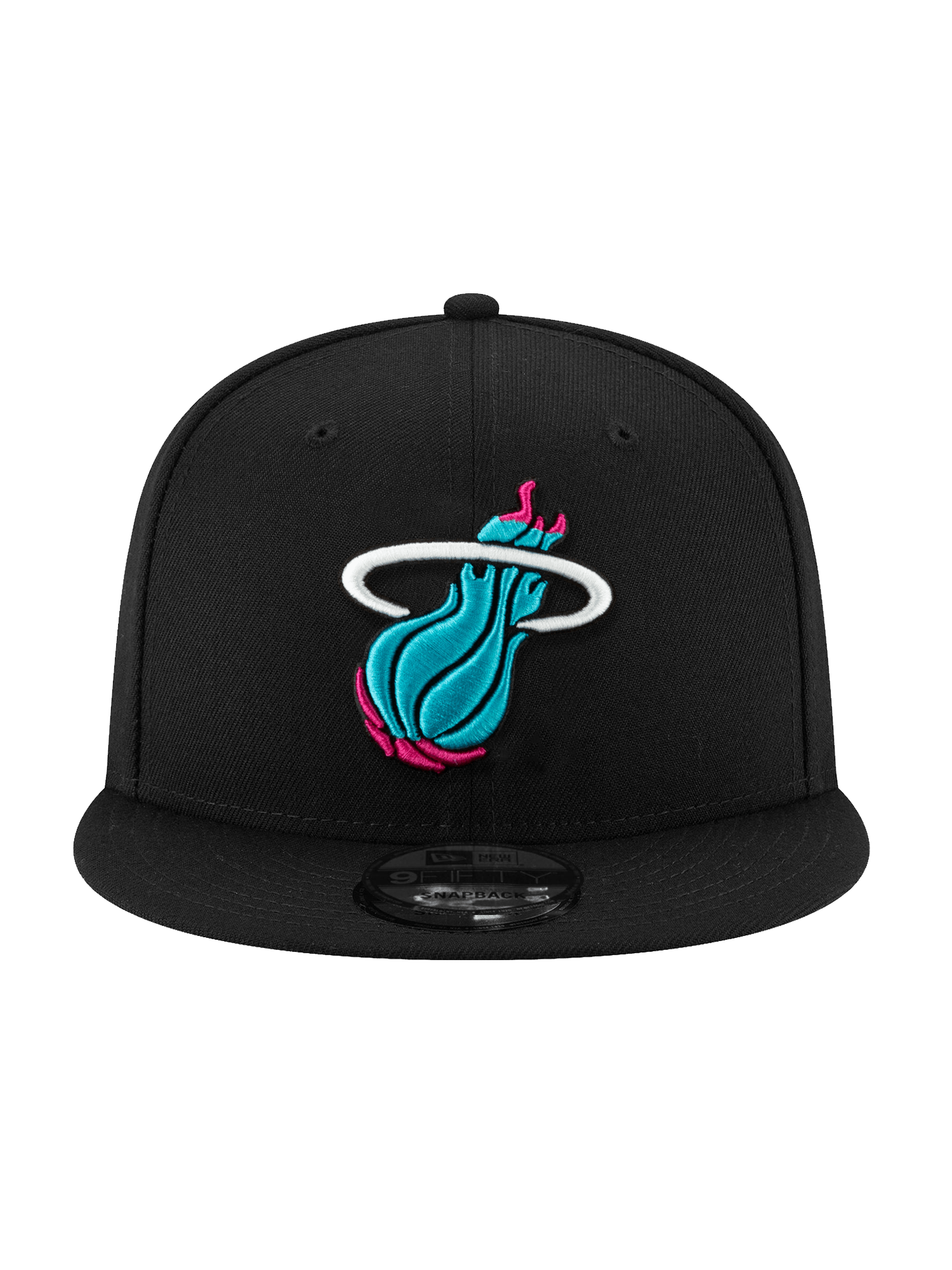 New Era Caps Miami Heat New Era NBA City Alt 9FIFTY Snapback Hat - Black