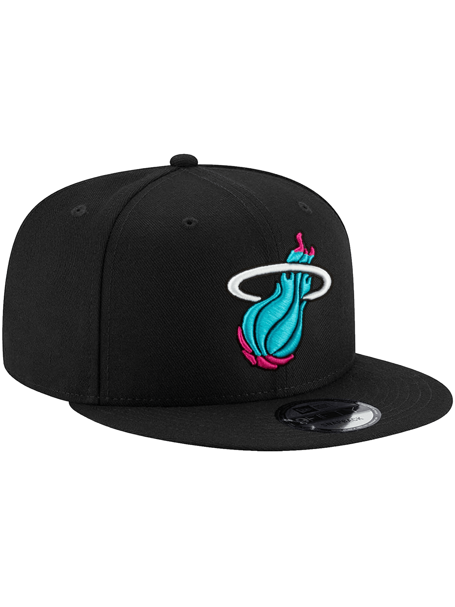 New Era Caps Miami Heat New Era NBA City Alt 9FIFTY Snapback Hat - Black