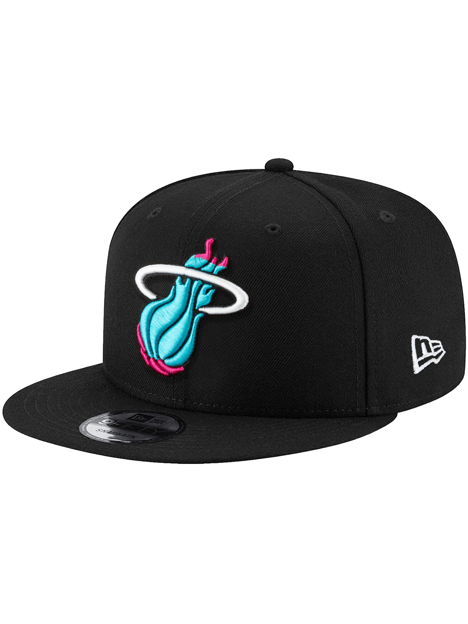 New Era Caps Miami Heat New Era NBA City Alt 9FIFTY Snapback Hat - Black