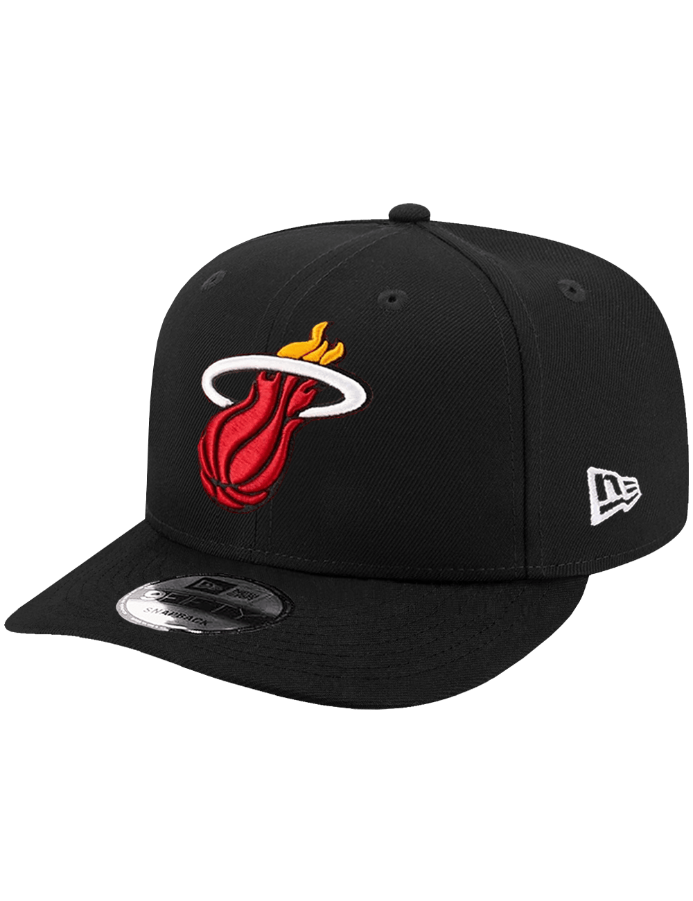 New Era Caps OSFA Miami Heat New Era NBA Team 9FIFTY Pre-Curved Snapback Hat - Black
