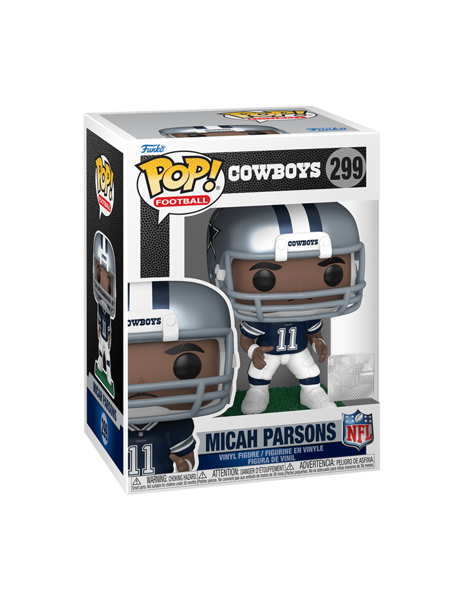Funko Figures Micah Parsons Dallas Cowboys Funko NFL Pop Vinyl Figure - 299