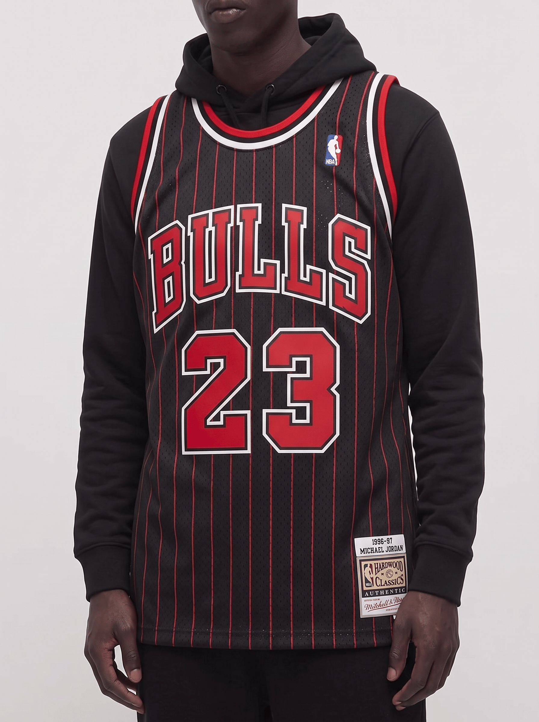Mitchell And Ness Jerseys Michael Jordan Chicago Bulls Mitchell & Ness NBA 96-97 Alt Authentic Jersey - Black