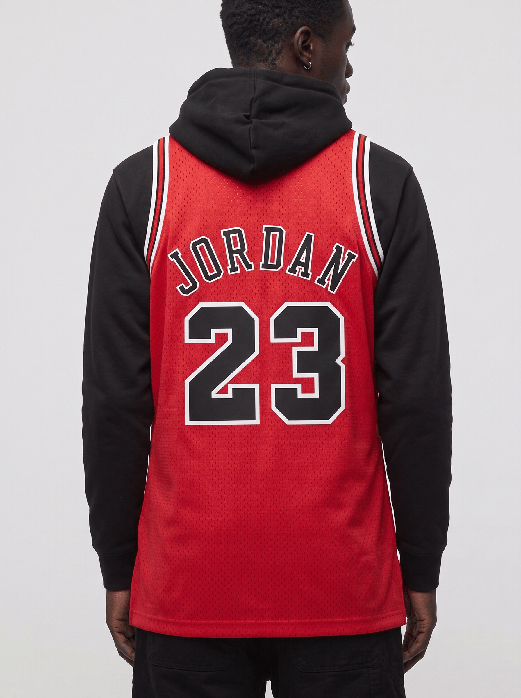 Mitchell And Ness Jerseys Michael Jordan Chicago Bulls Mitchell & Ness NBA 97-98 Road Authentic Jersey - Red