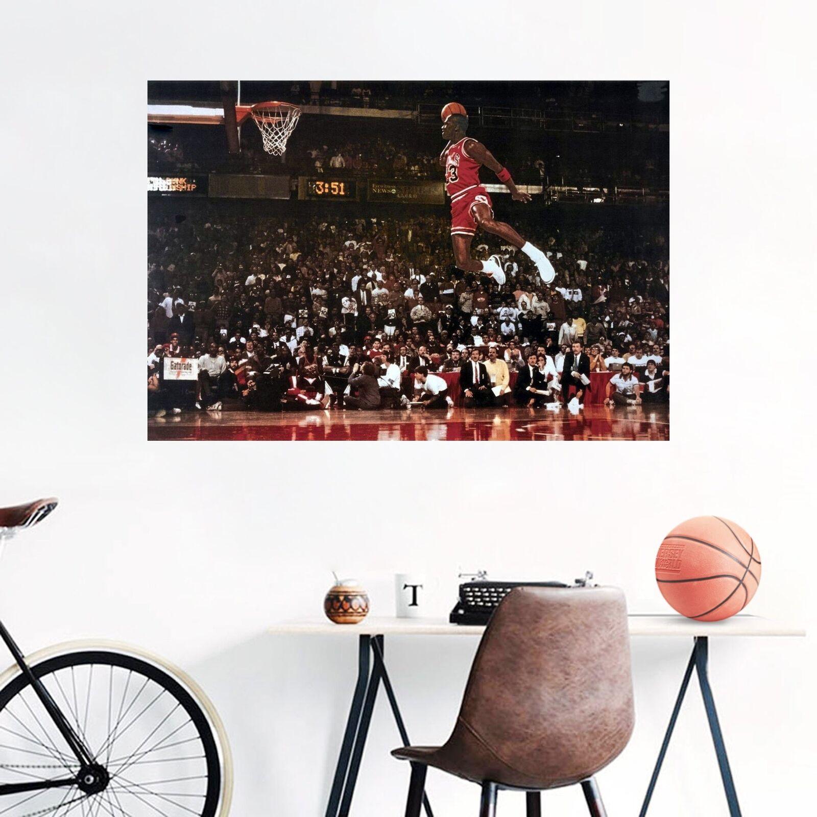 Trends International Posters Michael Jordan Chicago Bulls NBA Slam Dunk Contest Poster