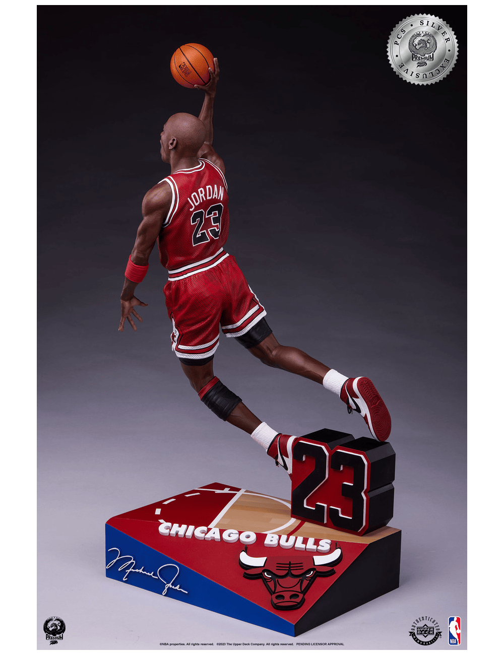 NBA Branded Figures Michael Jordan Chicago Bulls PCS NBA 1:4 Scale Dunking Statue Figure