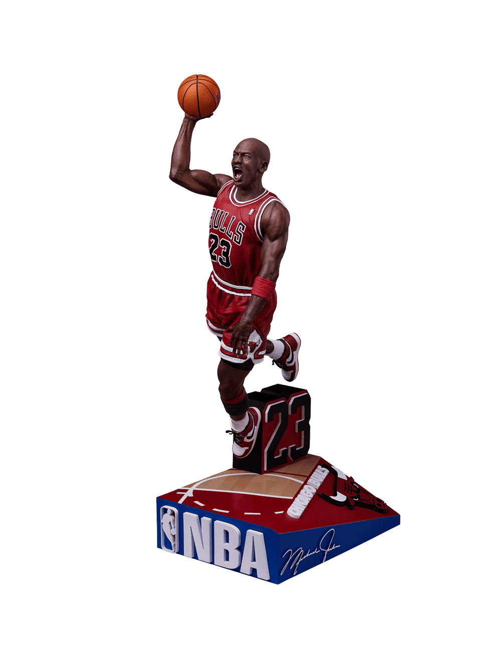 NBA Branded Figures Michael Jordan Chicago Bulls PCS NBA 1:4 Scale Dunking Statue Figure