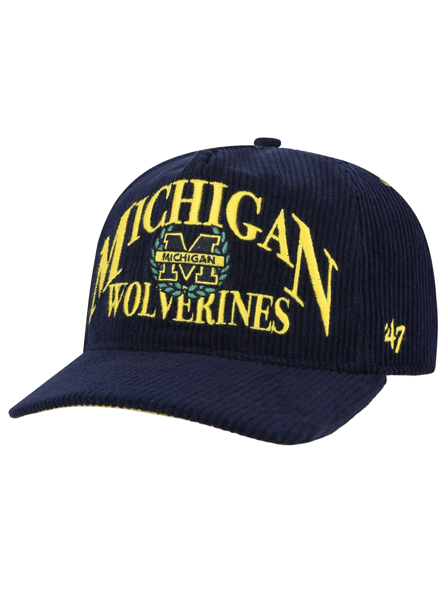 47 Brand Caps Michigan Wolverines '47 NCAA Pitchout Pre-Curved Hitch Snapback Hat - Navy