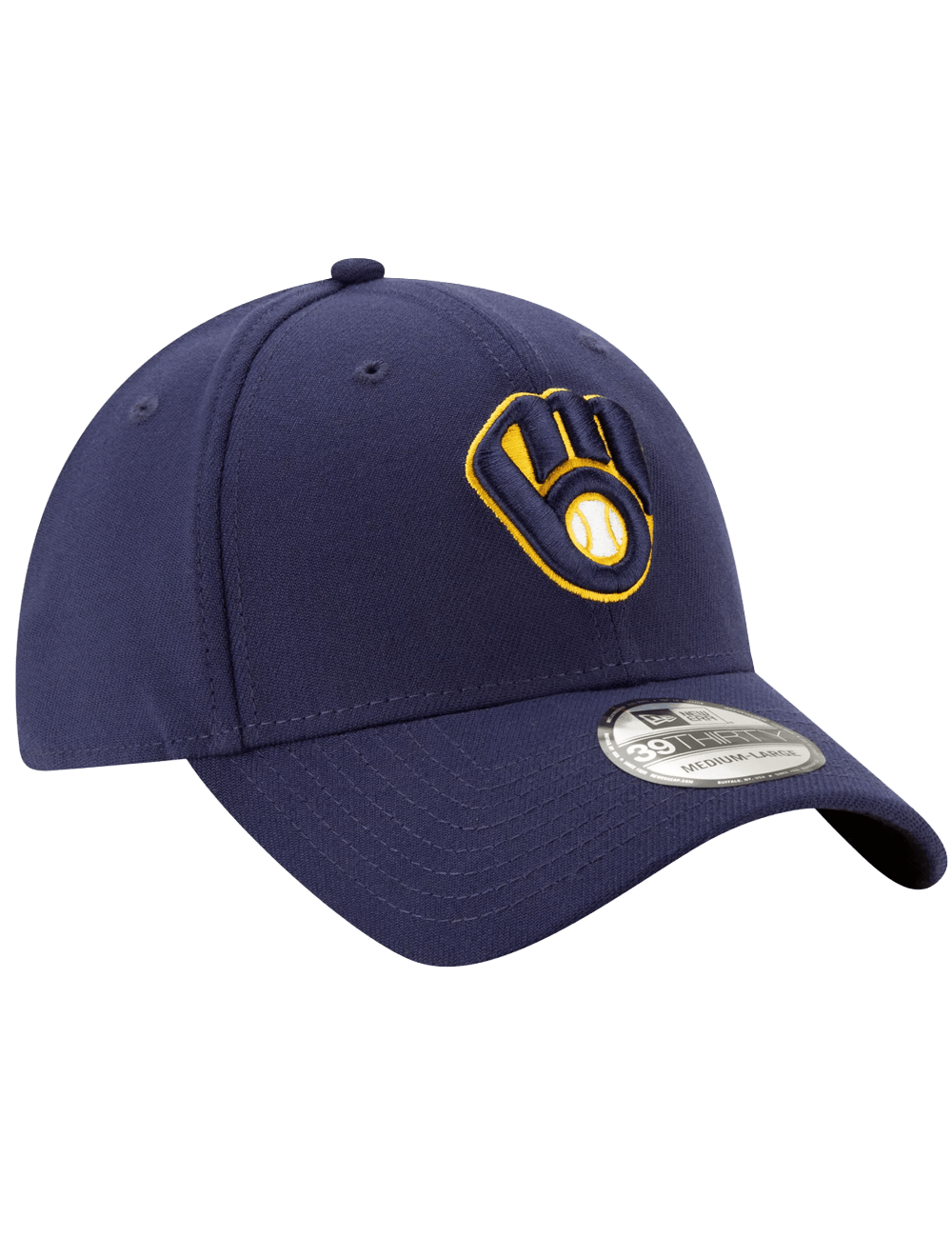 New Era Caps Milwaukee Brewers New Era MLB Team 39THIRTY Stretch-Fit Hat - Navy