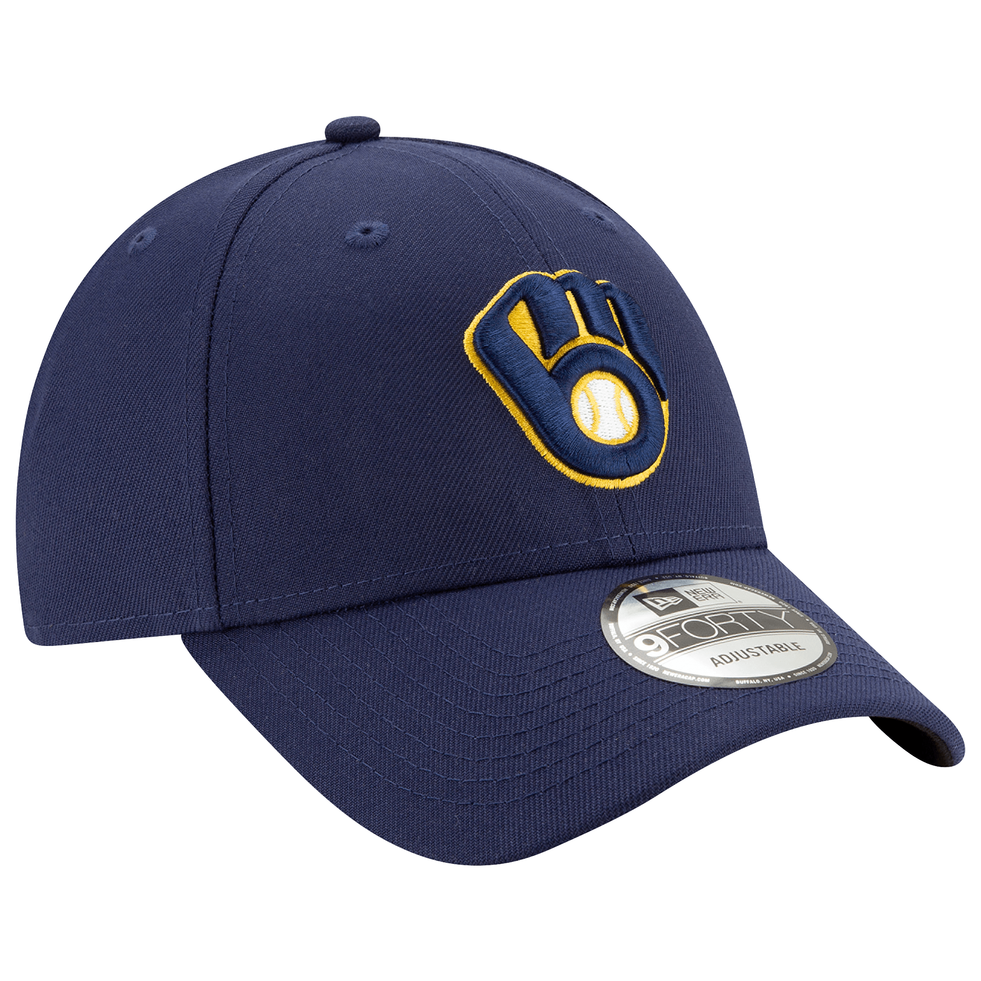 New Era Caps Milwaukee Brewers New Era MLB Team 9FORTY Snapback Hat - Navy