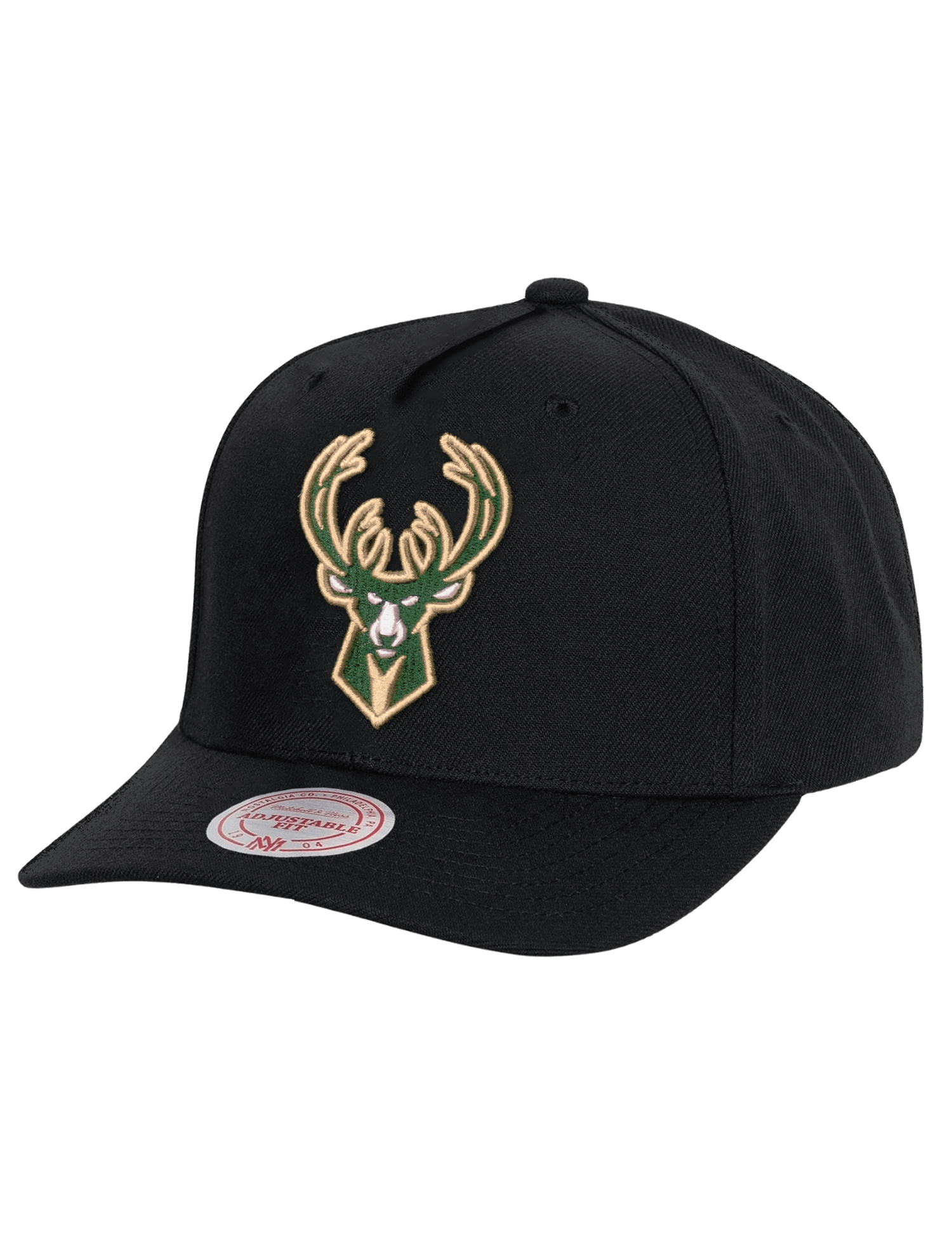 Mitchell And Ness Caps Milwaukee Bucks Mitchell & Ness NBA Team MVP Snapback Hat - Black