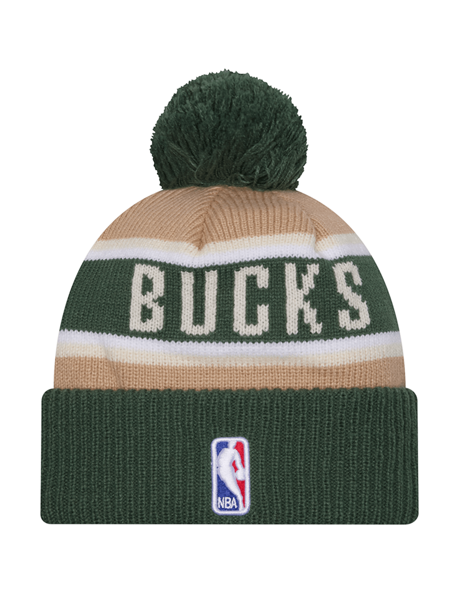 New Era Beanies Milwaukee Bucks New Era NBA 24 Draft Knit Beanie - Tan