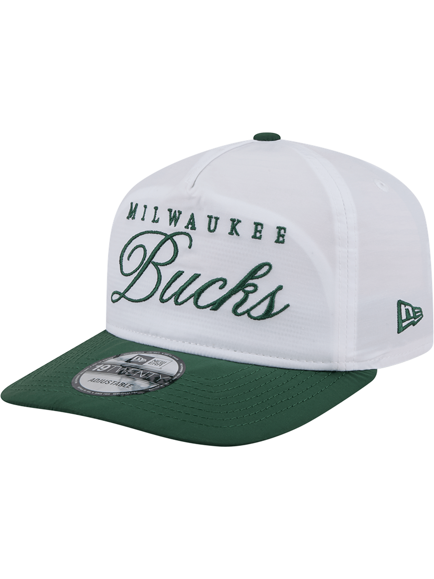 New Era Caps MIlwaukee Bucks New Era NBA 25 Draft 19TWENTY A-Frame Pre-Curved Hat - White