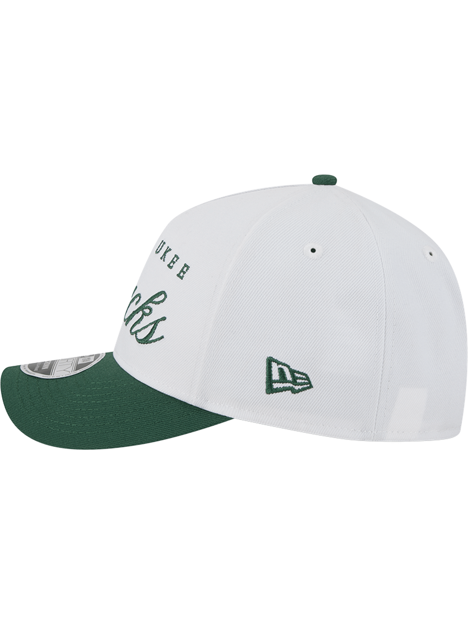 New Era Caps MIlwaukee Bucks New Era NBA 25 Draft 9FORTY M-Crown A-Frame Snapback Hat - White