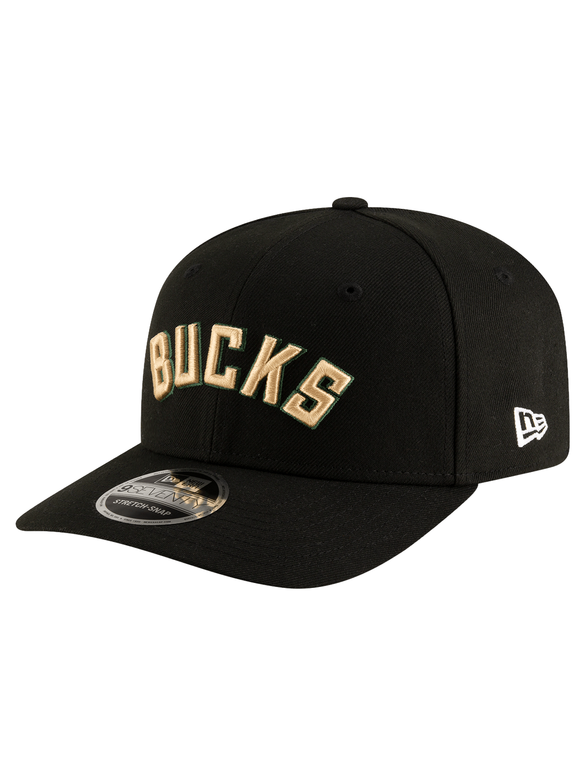 New Era Caps Milwaukee Bucks New Era NBA Statement 9SEVENTY Stretch-Snapback Hat