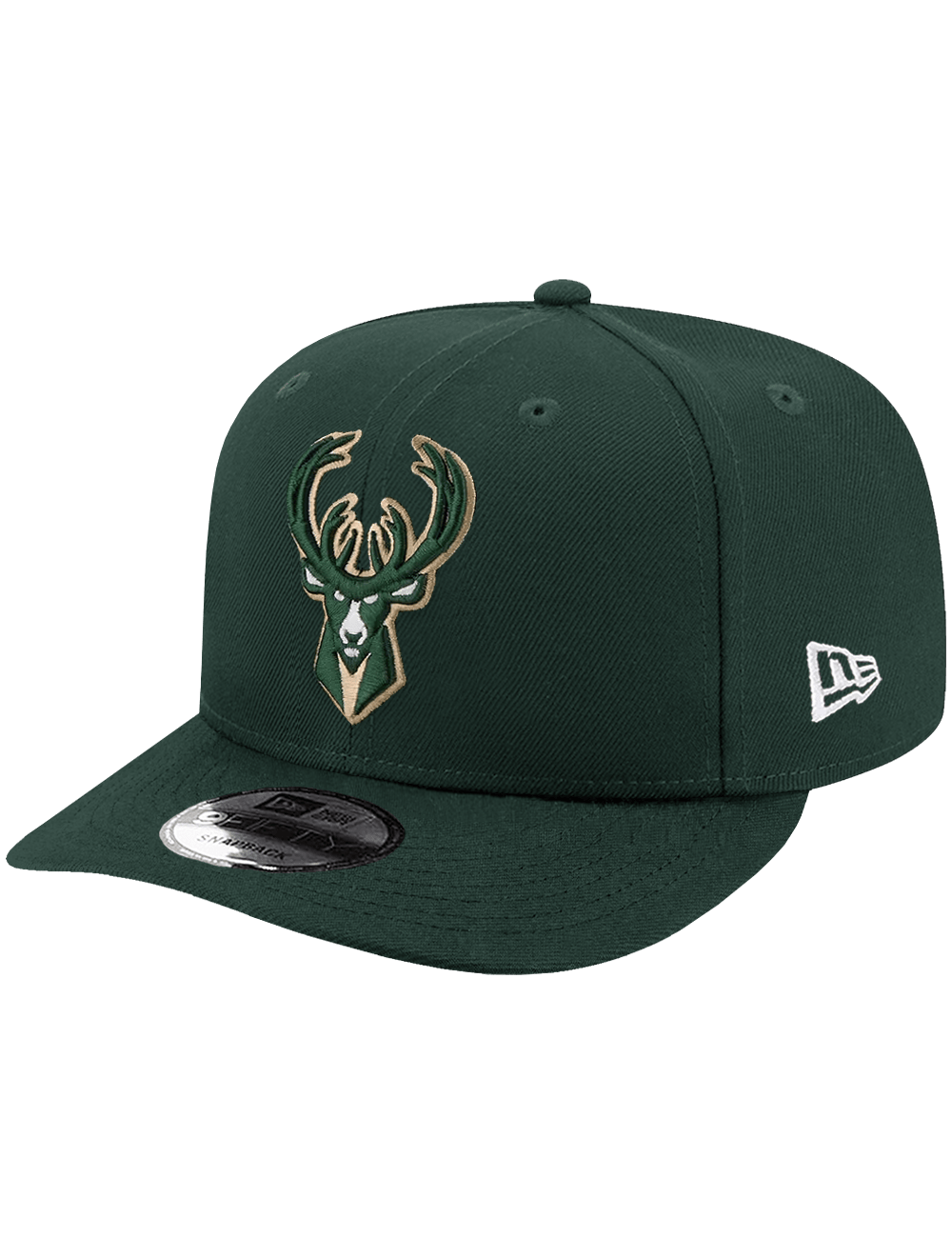 New Era Caps OSFA Milwaukee Bucks New Era NBA Team 9FIFTY Pre-Curved Snapback Hat - Green
