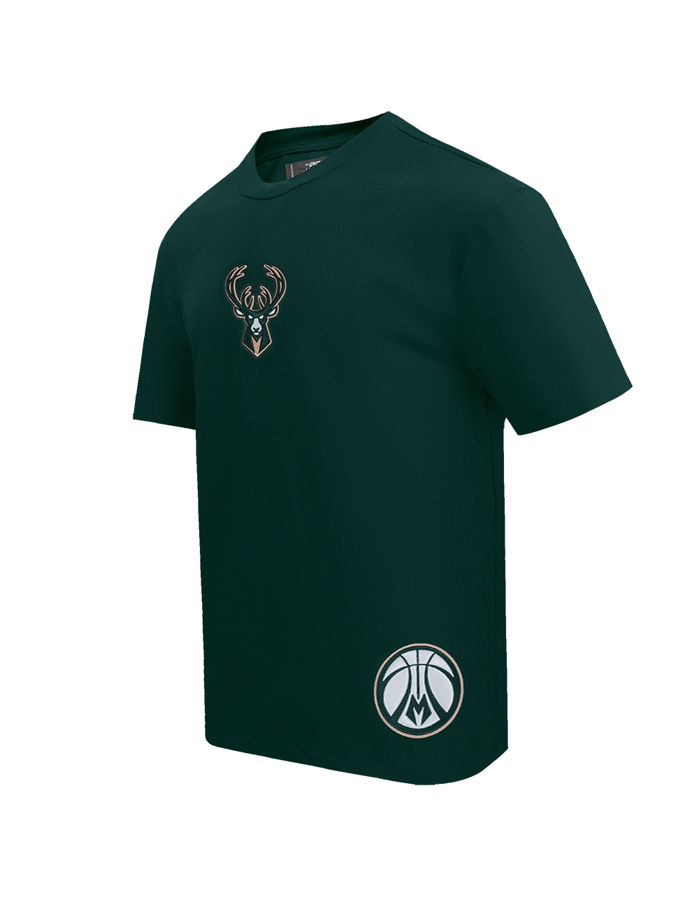 Pro Standard T-Shirts Milwaukee Bucks Pro Standard NBA Wingspan Drop Shoulder T-Shirt - Forest