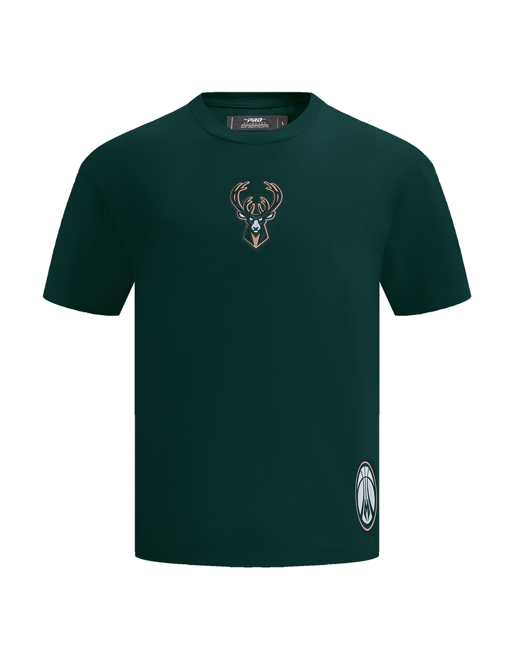 Pro Standard T-Shirts Milwaukee Bucks Pro Standard NBA Wingspan Drop Shoulder T-Shirt - Forest