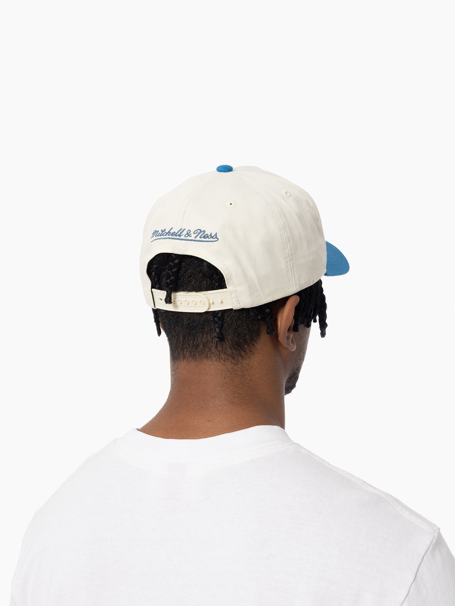 Mitchell And Ness Caps Minnesota Timberwolves Mitchell & Ness NBA HWC 2T Pro Pinch Snapback Hat - Cream