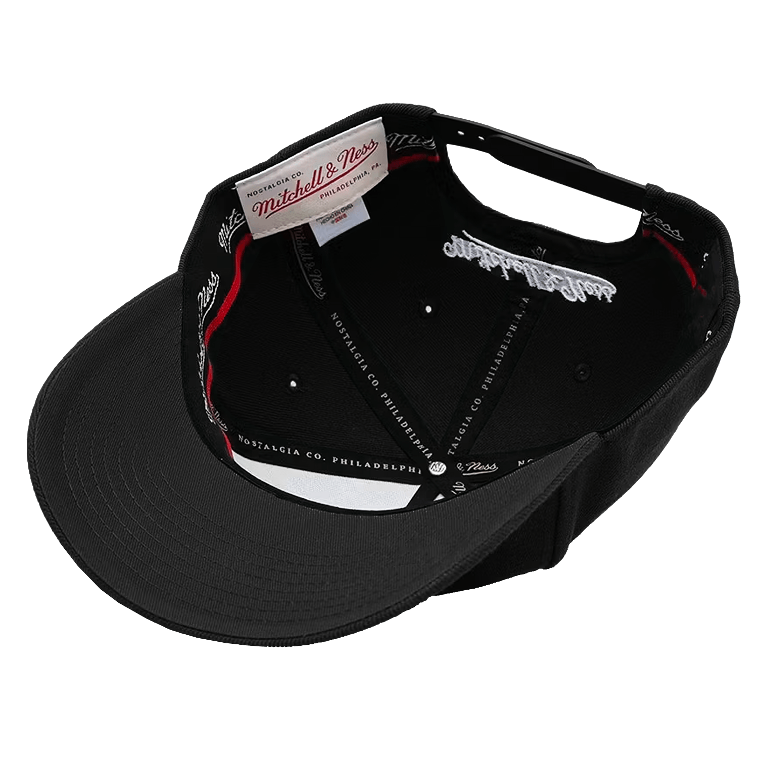 Mitchell And Ness Caps Minnesota Timberwolves Mitchell & Ness NBA HWC Classic Red Snapback Hat - Black