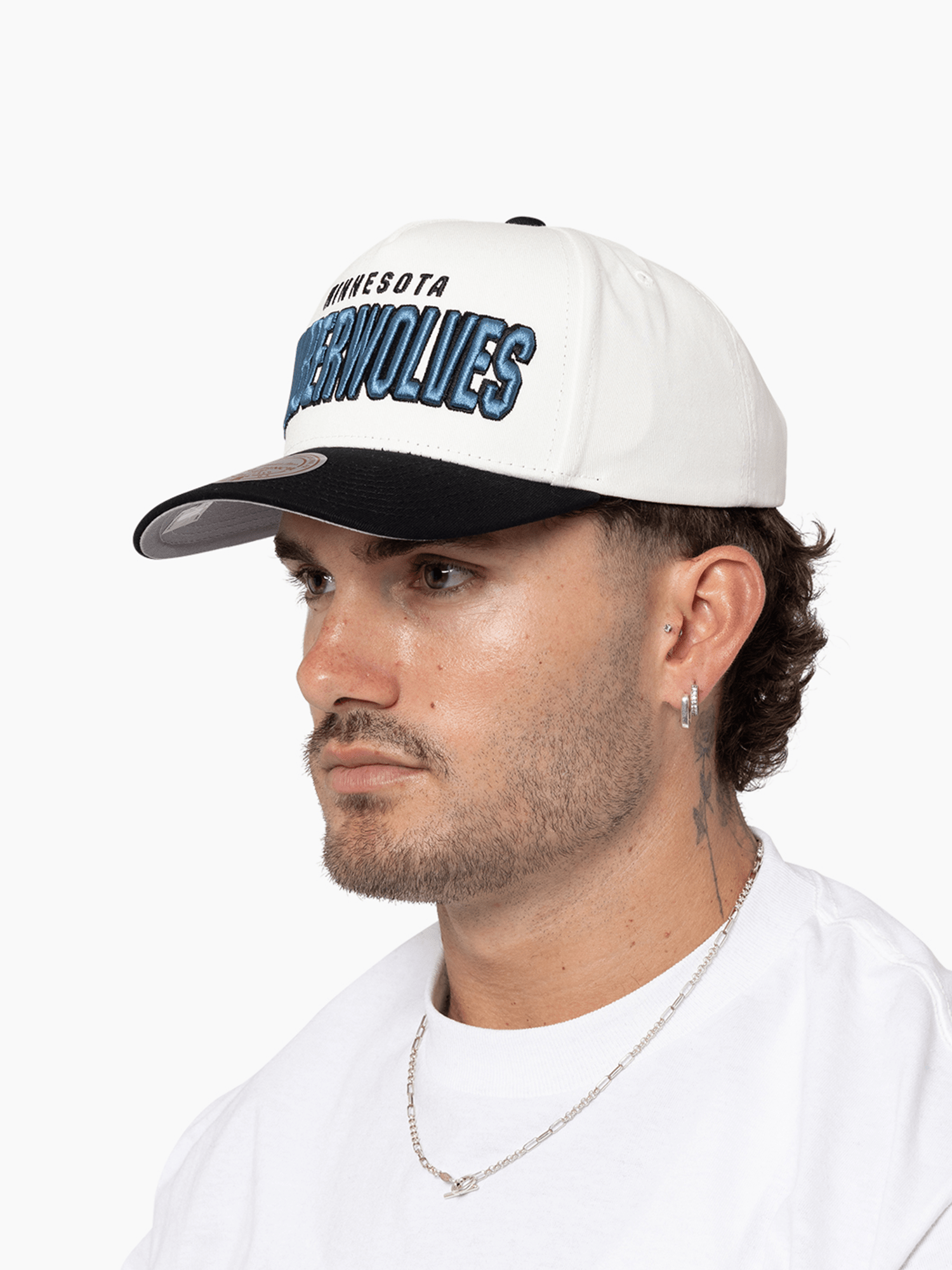 Mitchell And Ness Caps Minnesota Timberwolves Mitchell & Ness NBA HWC Draft Day Pro Pinch Snapback Hat