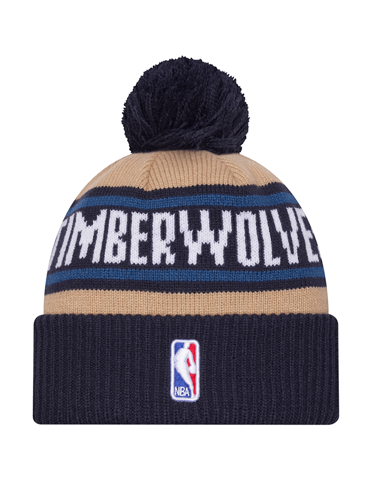 New Era Beanies Minnesota Timberwolves New Era NBA 24 Draft Knit Beanie - Tan