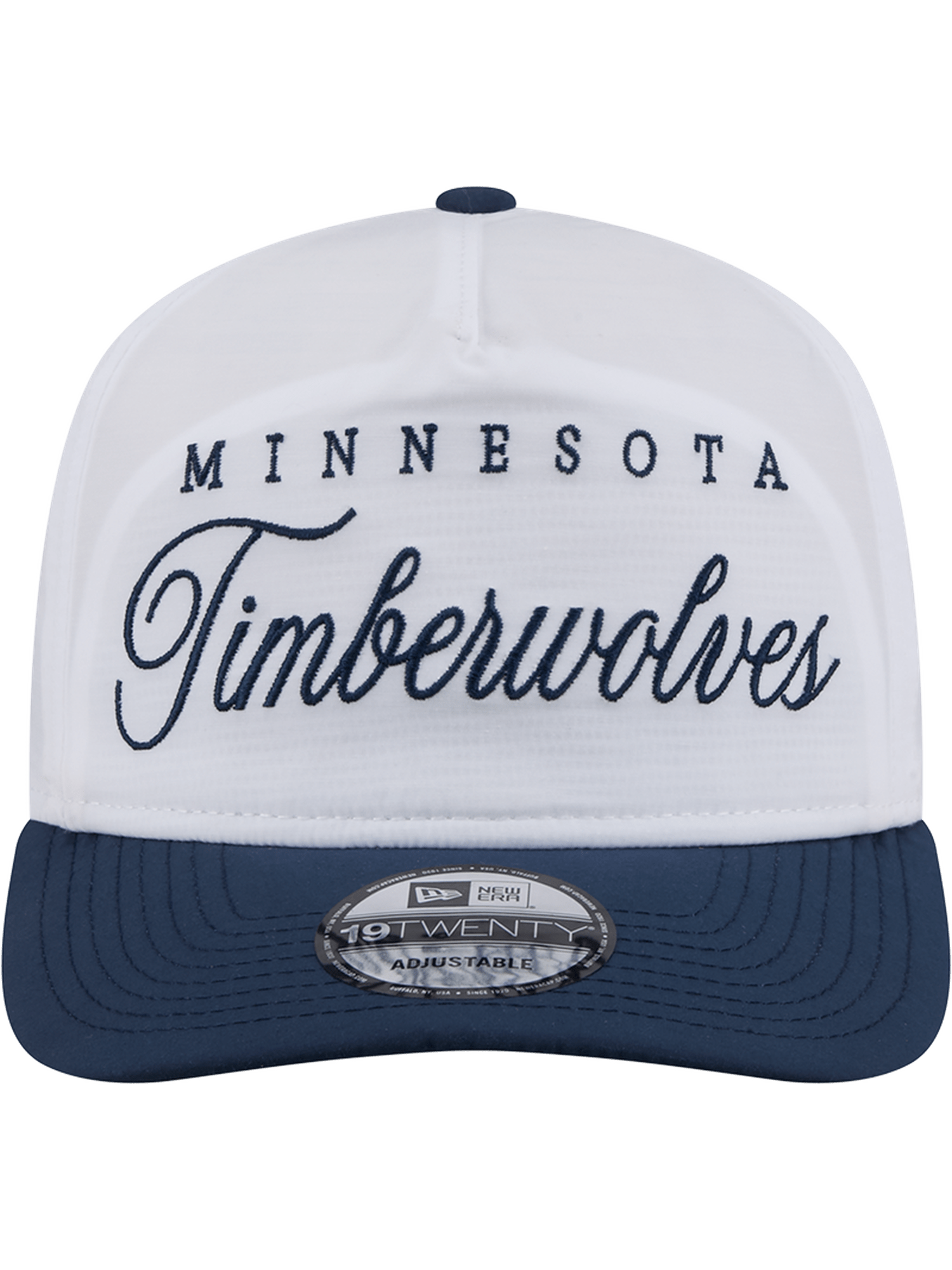 New Era Caps Minnesota Timberwolves New Era NBA 25 Draft 19TWENTY A-Frame Pre-Curved Hat - White