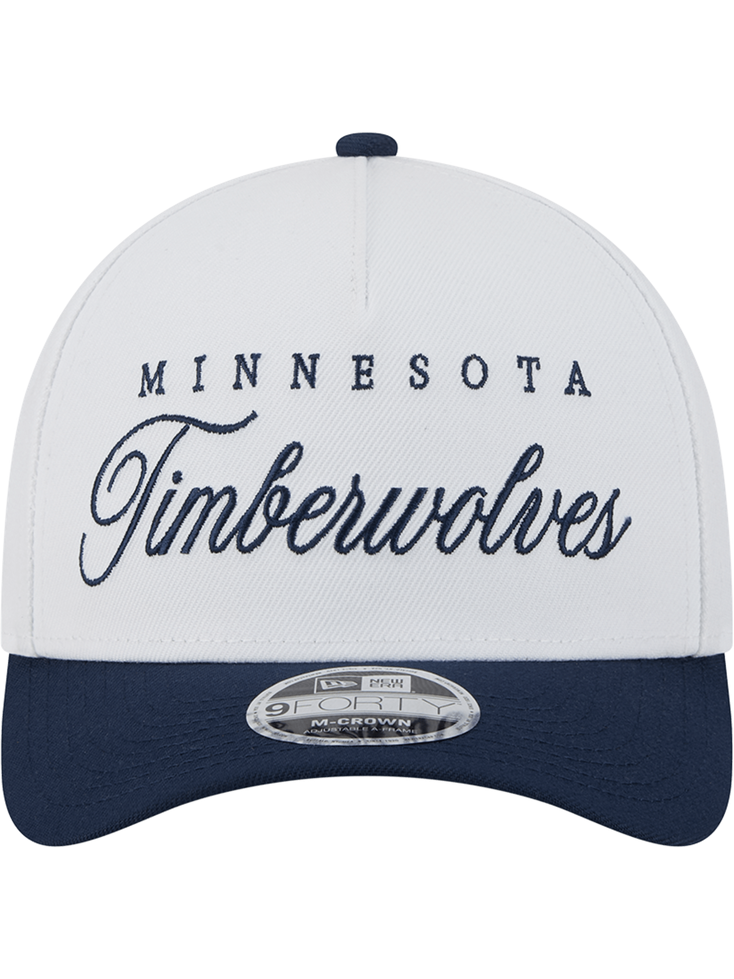 New Era Caps Minnesota Timberwolves New Era NBA 25 Draft 9FORTY M-Crown A-Frame Snapback Hat - White