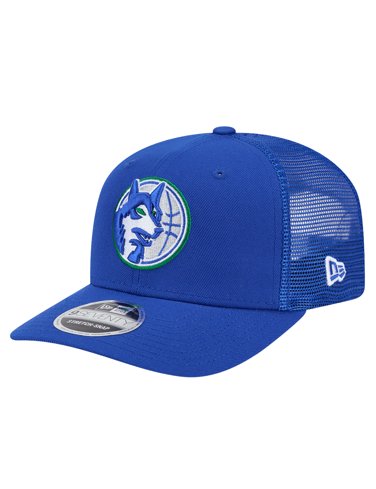 New Era Caps Minnesota Timberwolves New Era NBA HWC 9SEVENTY Trucker Stretch Snapback Hat - Blue