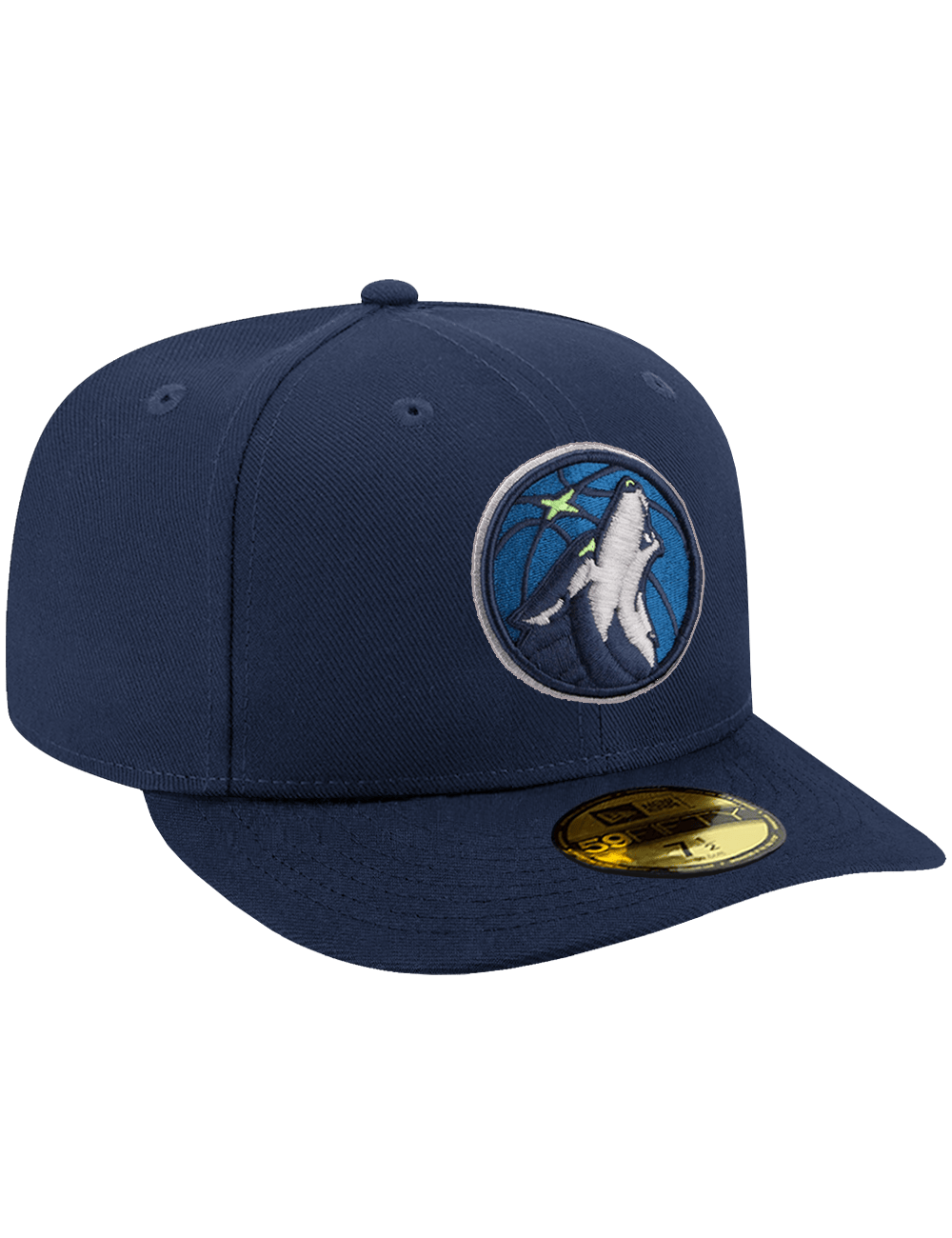 New Era Caps Minnesota Timberwolves New Era NBA Team 59FIFTY Pre-Curved Fitted Hat - Navy