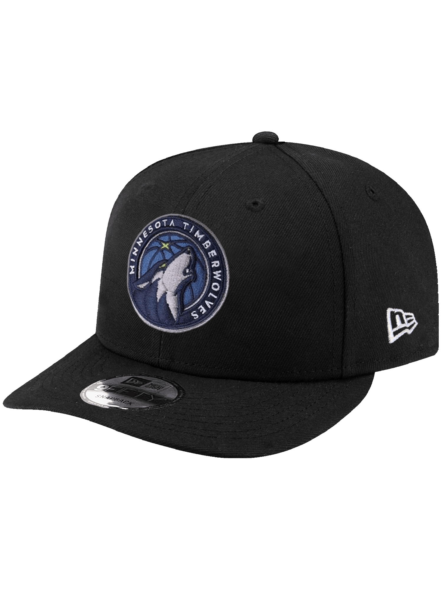 New Era Caps Minnesota Timberwolves New Era NBA Team 9FIFTY Pre-Curved Snapback Hat - Black