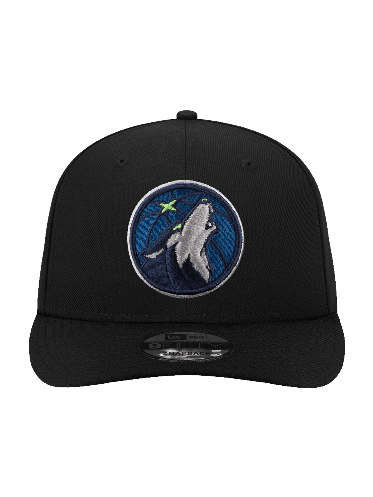 New Era Caps OSFA Minnesota Timberwolves New Era NBA Team 9FIFTY Pre-Curved Snapback Hat - Black