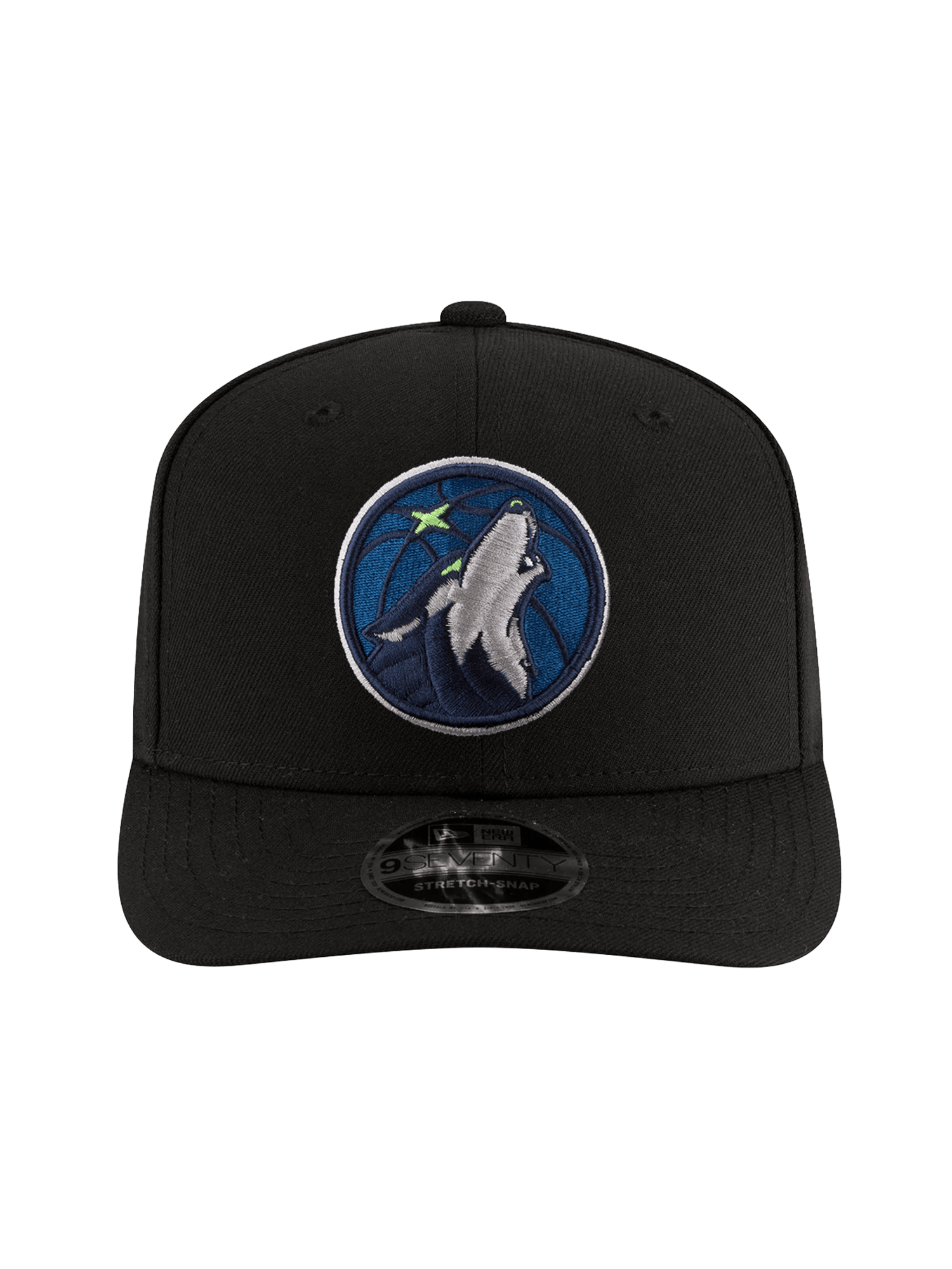 New Era Caps OSFA Minnesota Timberwolves New Era NBA Team 9SEVENTY Stretch-Snapback Hat - Black