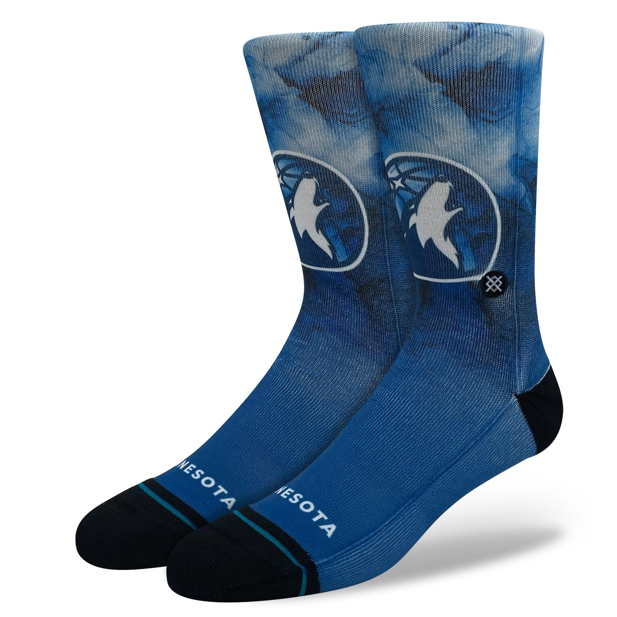 Stance Socks Large (9-12 US) Minnesota Timberwolves Stance NBA 24 City Edition Crew Socks