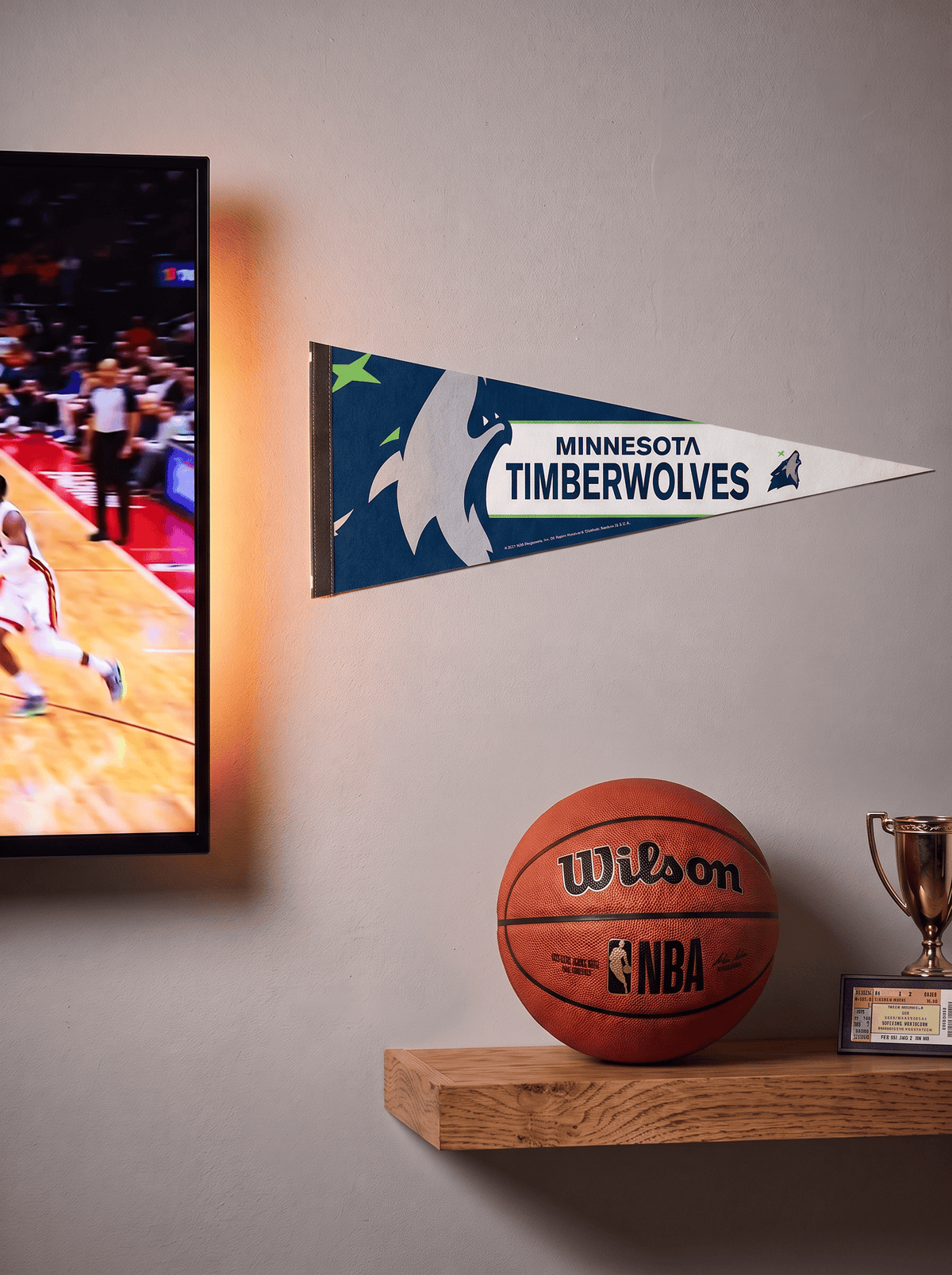 Wincraft Pennants Minnesota Timberwolves Wincraft NBA 12 x 30" Premium Felt Pennant